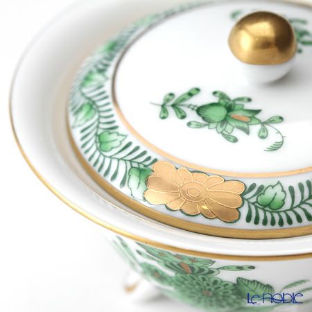 ヘレンド アポニーグリーン 06193-0-15／6193 ボックス（蓋付） 5cm