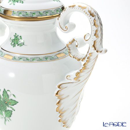 ヘレンド アポニーグリーン 06491-0-23 ベース（ふた付） 36cm