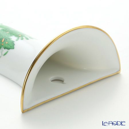 ヘレンド アポニーグリーン ウォールベース 16cm 壁掛け用花瓶