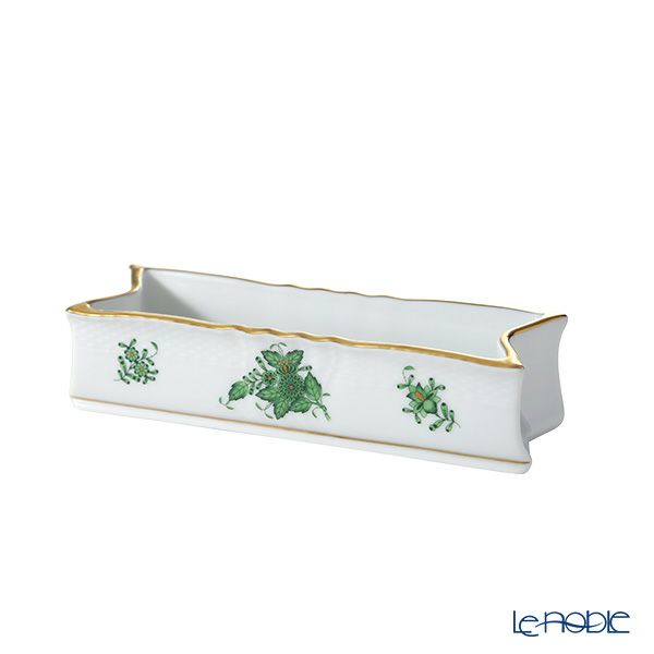 ヘレンド アポニーグリーン ベース／フラワーボウル 18×6cm 07035-0-00