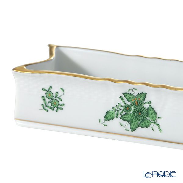 ヘレンド アポニーグリーン ベース／フラワーボウル 18×6cm 07035-0-00