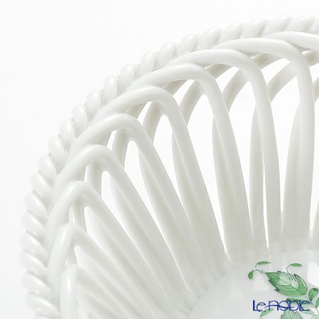 ヘレンド アポニーグリーン 07371-0-00 バスケット（ラウンド）