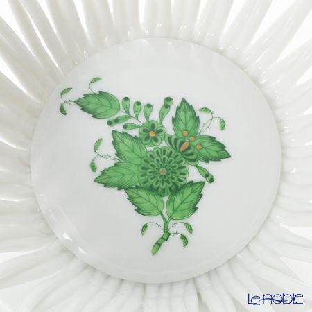 ヘレンド アポニーグリーン 07371-0-00 バスケット（ラウンド）