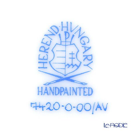 ヘレンド アポニーグリーン 07420-0-00／7420 バスケット（オーバル）