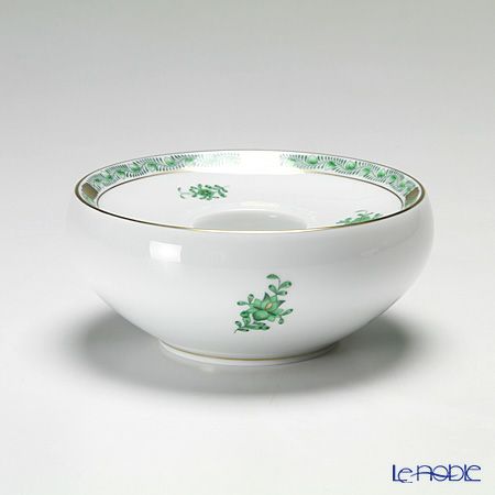 ヘレンド アポニーグリーン 07678-0-00 キャンドルホルダー 14.5cm