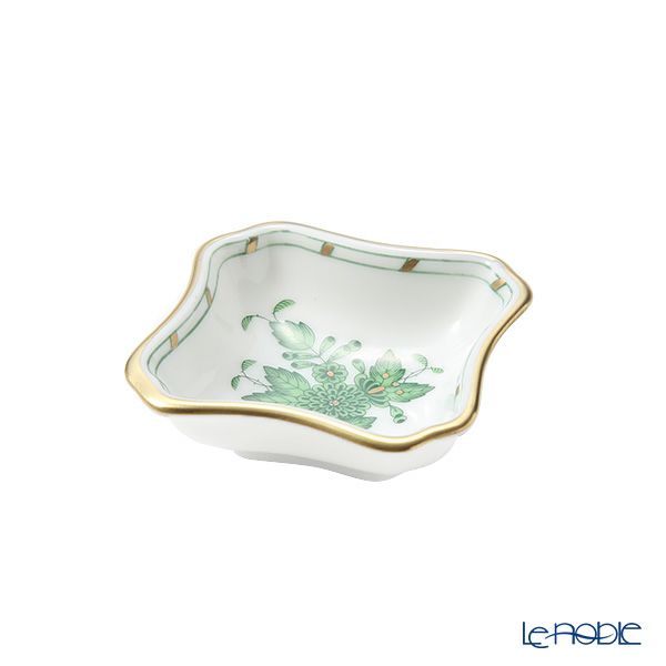ヘレンド アポニーグリーン 07734-0-00 ミニアッシュトレイ 5.5cm 小皿／豆皿