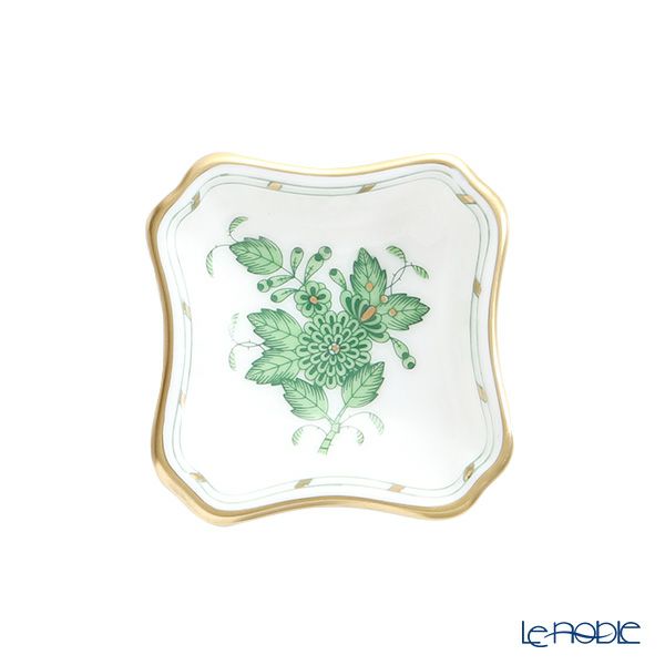 ヘレンド アポニーグリーン 07734-0-00 ミニアッシュトレイ 5.5cm 小皿／豆皿