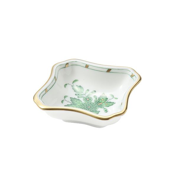 ヘレンド アポニーグリーン 07734-0-00 ミニアッシュトレイ 5.5cm 小皿／豆皿