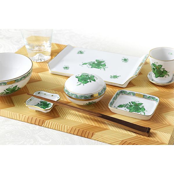 ヘレンド アポニーグリーン AV 小皿／豆皿 6cm 07746-0-00