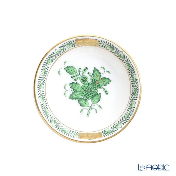 ヘレンド アポニーグリーン 07754-0-00 ラウンドディッシュ 7.5cm