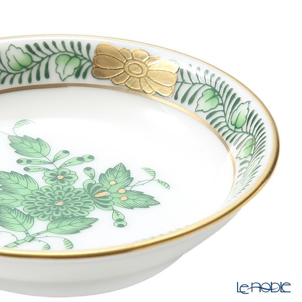 ヘレンド アポニーグリーン 07754-0-00 ラウンドディッシュ 7.5cm