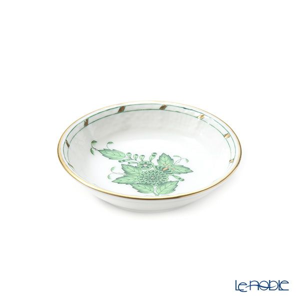 ヘレンド アポニーグリーン 07755-0-00 ラウンドディッシュ 7.5cm