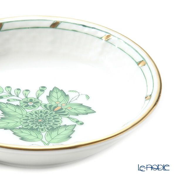 ヘレンド アポニーグリーン 07755-0-00 ラウンドディッシュ 7.5cm