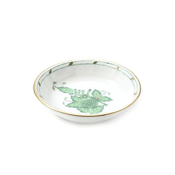 ヘレンド アポニーグリーン 07755-0-00 ラウンドディッシュ 7.5cm