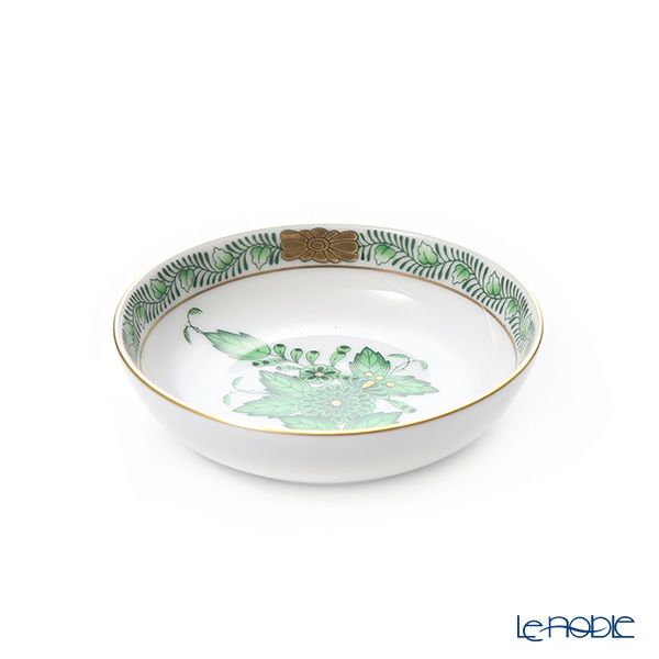 ヘレンド アポニーグリーン 07758-0-00 ラウンドディッシュ 8.5cm