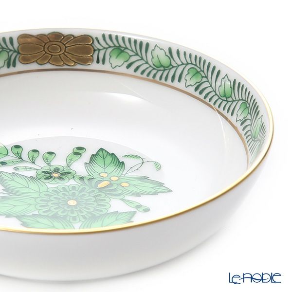 ヘレンド アポニーグリーン 07758-0-00 ラウンドディッシュ 8.5cm