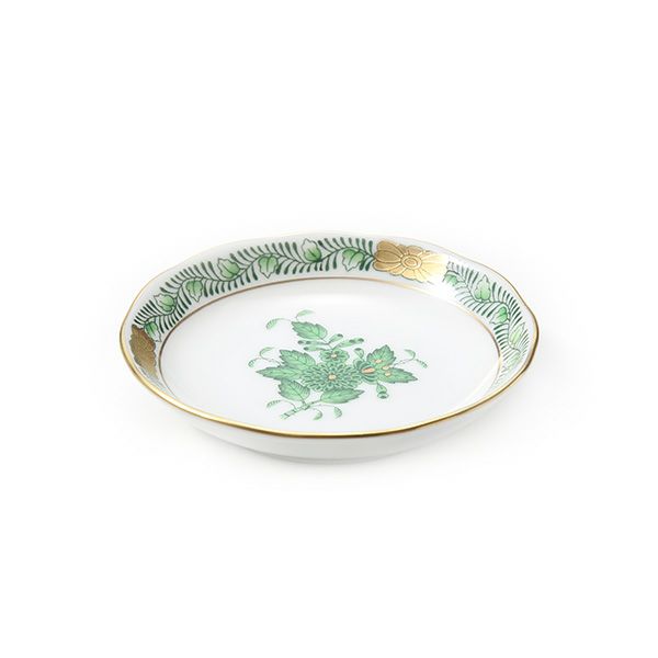ヘレンド アポニーグリーン 07768-0-00 プレート 8cm