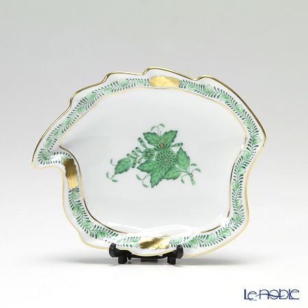 ヘレンド アポニーグリーン 07774-0-00 アッシュトレイ リーフ 12cm