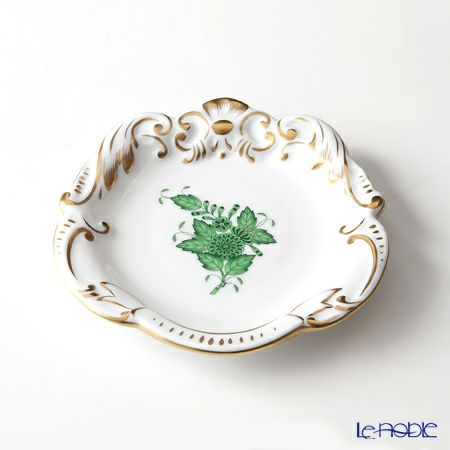 ヘレンド アポニーグリーン 07791-0-00 トレイ 11cm