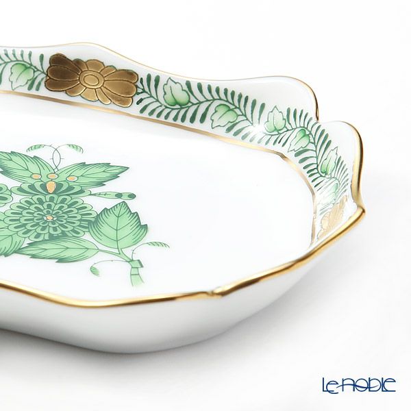 ヘレンド アポニーグリーン 07798-0-00 トレイ 7.5×11cm