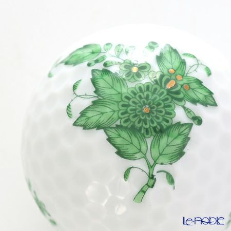 ヘレンド アポニーグリーン 07803-0-00 ゴルフボール型オブジェ