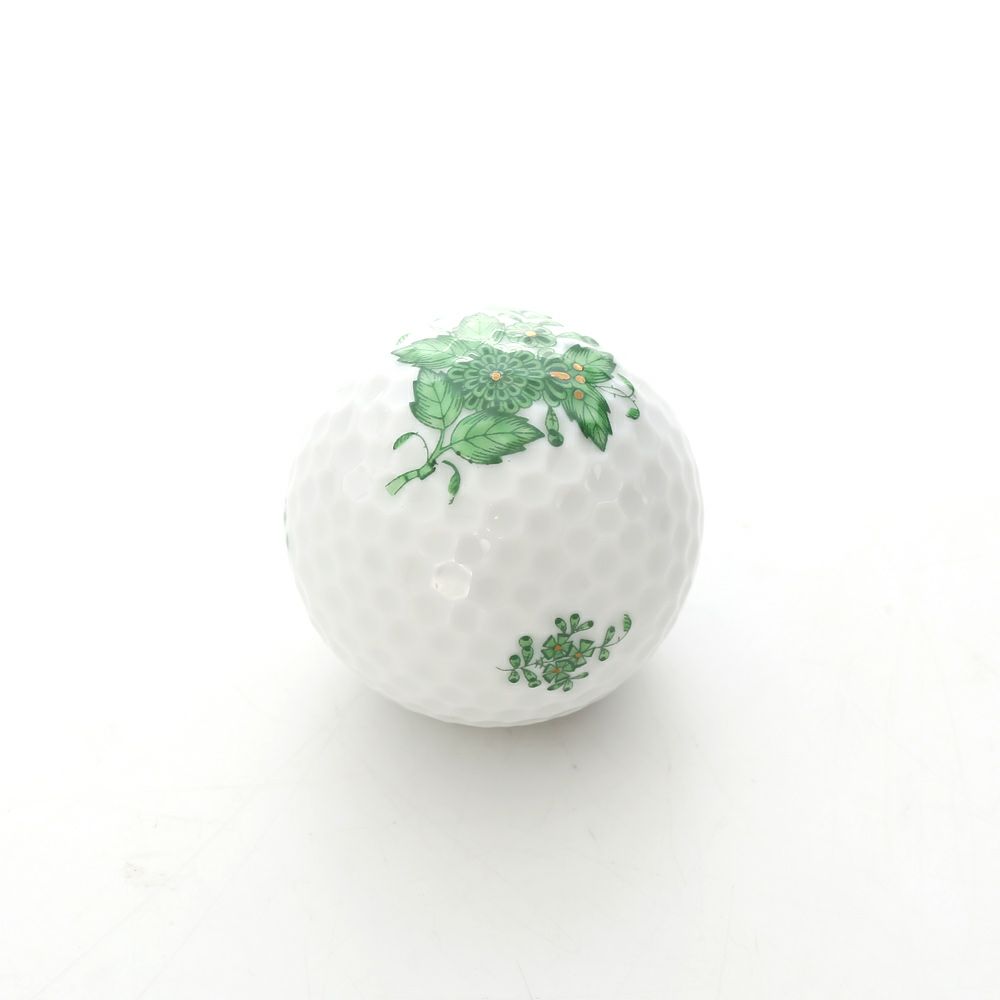 ヘレンド アポニーグリーン 07803-0-00 ゴルフボール型オブジェ