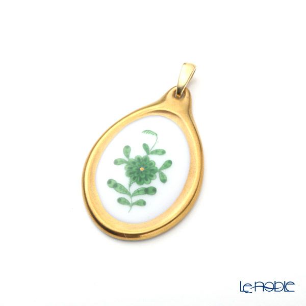 ヘレンド ペンダントトップ AV 08137-0-00 アポニーグリーン 3cm