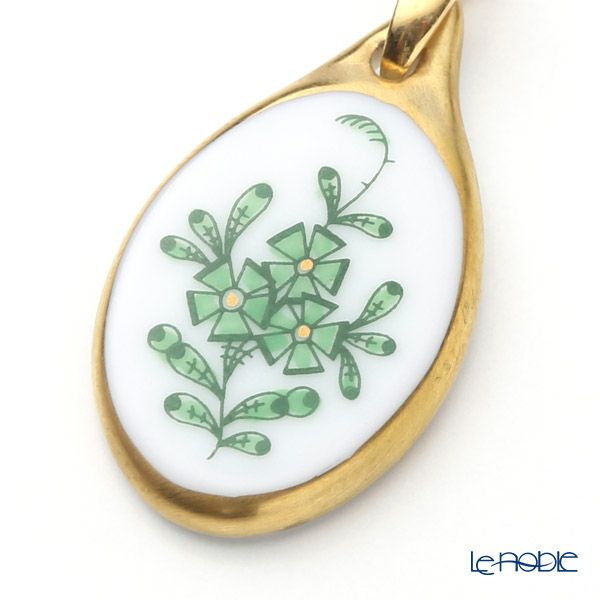 ヘレンド ペンダントトップ AV 08139-0-00 アポニーグリーン 2cm