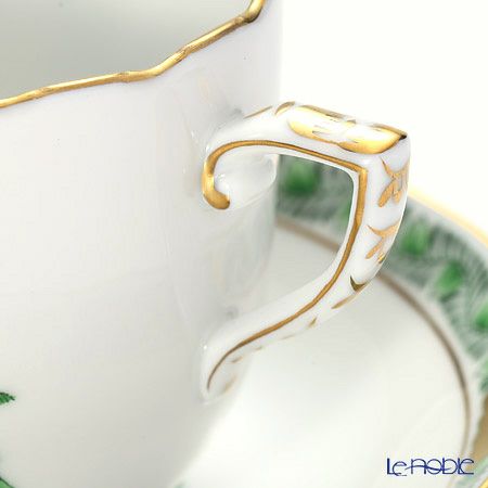 ヘレンド アポニーグリーン 00709-0-00 モカカップ＆ソーサー