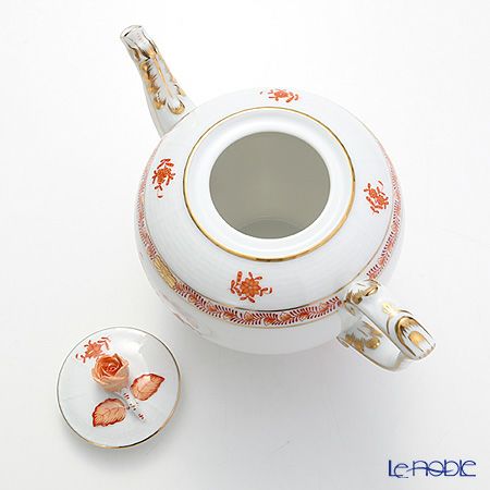 ヘレンド アポニーオレンジ 00606-0-09／604 ティーポット ローズ 800ml