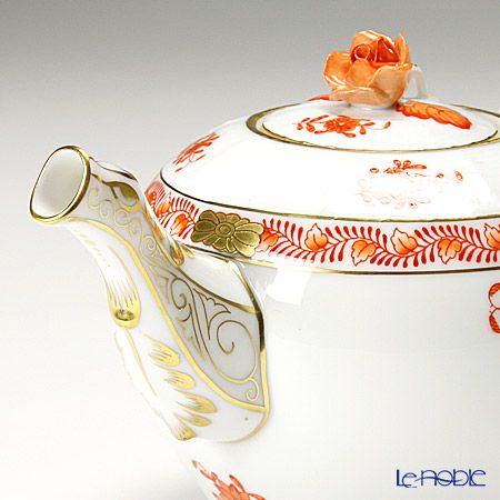 ヘレンド アポニーオレンジ 00608-0-09 ティーポット ローズ 400ml