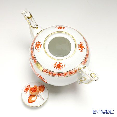 ヘレンド アポニーオレンジ 00608-0-09 ティーポット ローズ 400ml