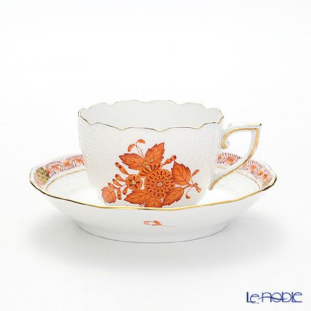 ヘレンド アポニーオレンジ 00711-0-00 モカカップ＆ソーサー 100ml