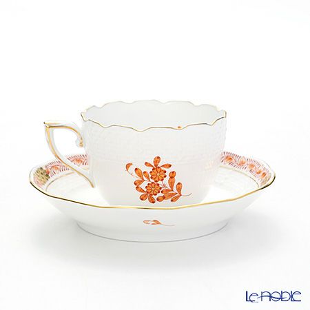 ヘレンド アポニーオレンジ 00711-0-00 モカカップ＆ソーサー 100ml