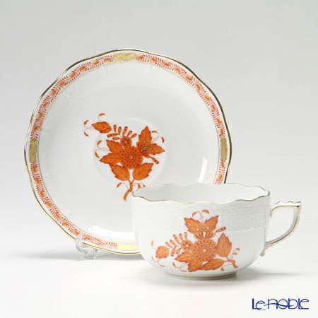 ヘレンド アポニーオレンジ 00724-0-00／724 ティーカップ＆ソーサー 200ml