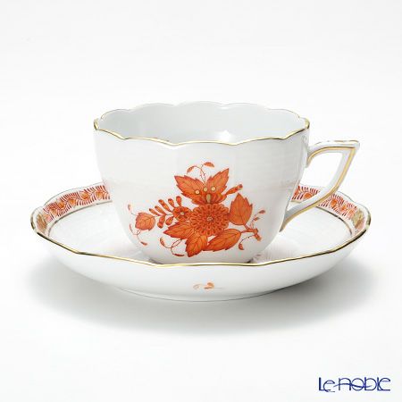ヘレンド アポニーオレンジ 00730-0-00 ティーカップ＆ソーサー（兼用） 200ml