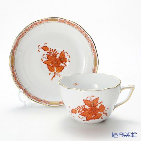ヘレンド アポニーオレンジ 00730-0-00 ティーカップ＆ソーサー（兼用） 200ml