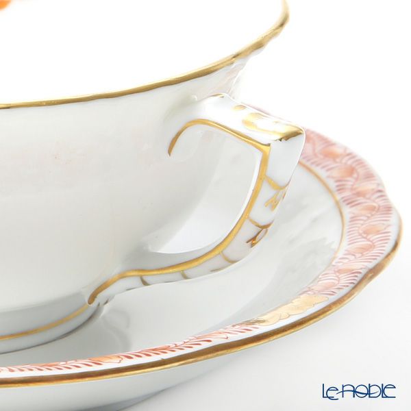 ヘレンド アポニーオレンジ ティーカップ＆ソーサー（ロウ） 00734-0-00