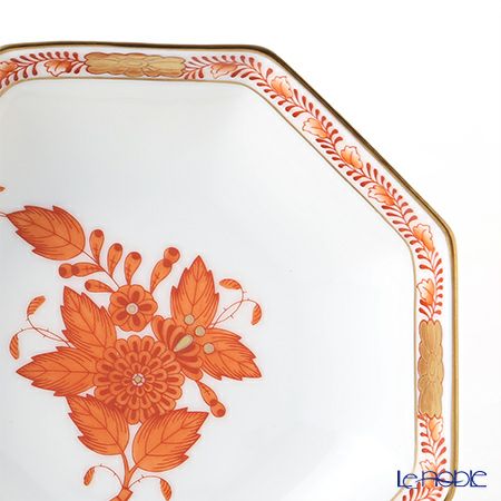 ヘレンド アポニーオレンジ 04307-1-00 小皿（オクタゴナル） 11cm