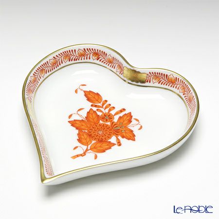 ヘレンド アポニーオレンジ 07703-0-00 ハートトレイ