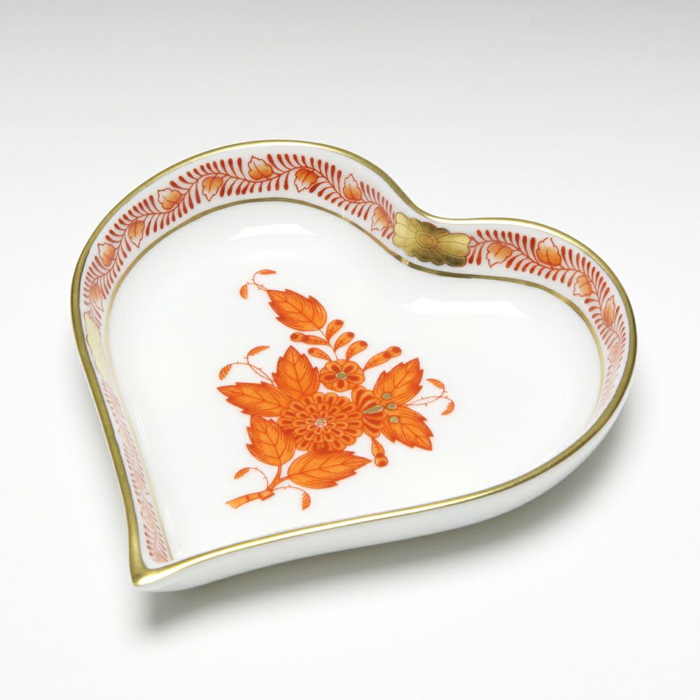 ヘレンド アポニーオレンジ 07703-0-00 ハートトレイ