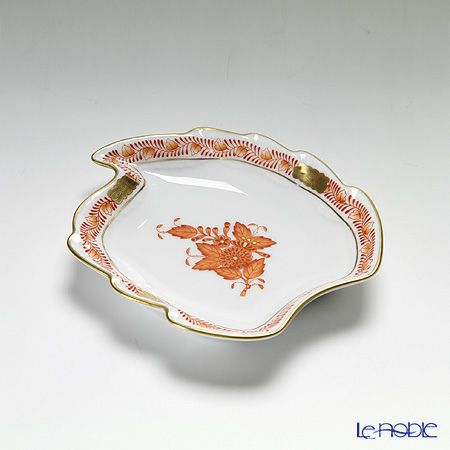 ヘレンド アポニーオレンジ 07774-0-00 アッシュトレイ リーフ 12cm