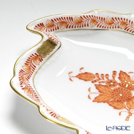 ヘレンド アポニーオレンジ 07774-0-00 アッシュトレイ リーフ 12cm