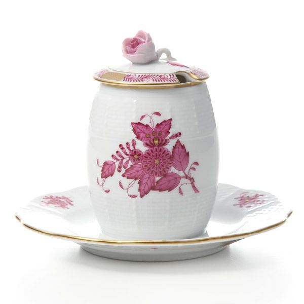 ヘレンド アポニーピンク 00242-7-00 マスタードポット ローズ