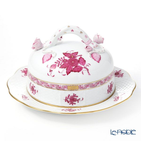 ヘレンド アポニーピンク 00390-0-02 バターケース（コエダ）