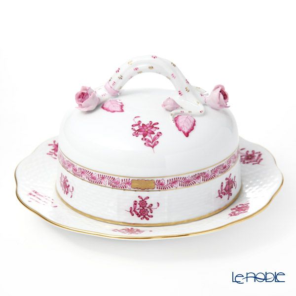 ヘレンド アポニーピンク 00390-0-02 バターケース（コエダ）