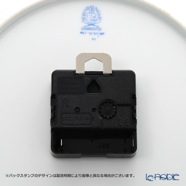 ヘレンド アポニーピンク 00527-0-47 ウォールクロック 28.5cm