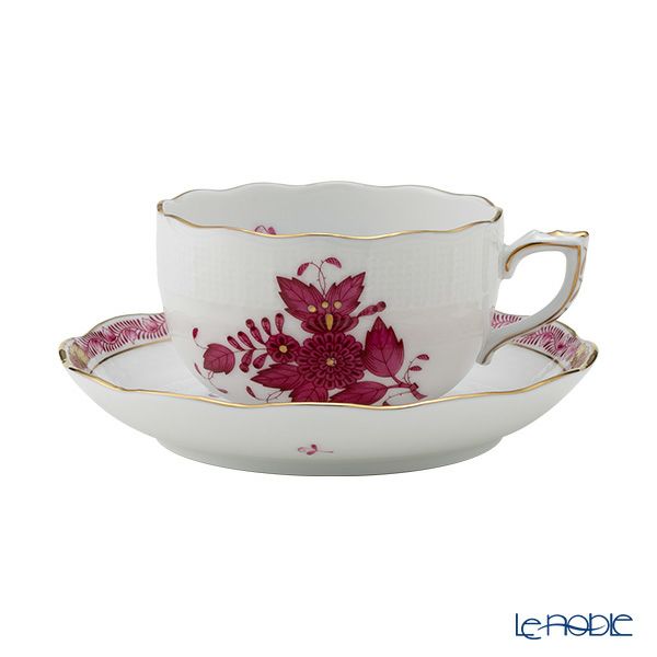 ヘレンド アポニーピンク 00724-0-00／724 ティーカップ＆ソーサー 200ml