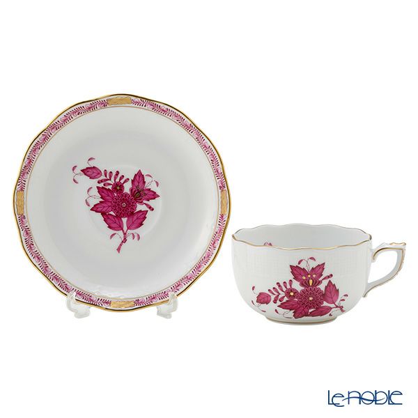 ヘレンド アポニーピンク 00724-0-00／724 ティーカップ＆ソーサー 200ml