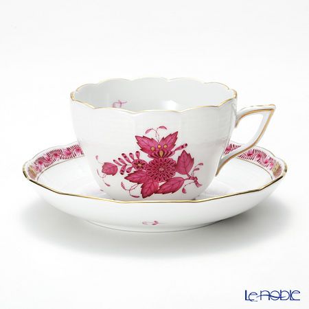 ヘレンド アポニーピンク 00730-0-00 ティーカップ＆ソーサー（兼用） 200ml